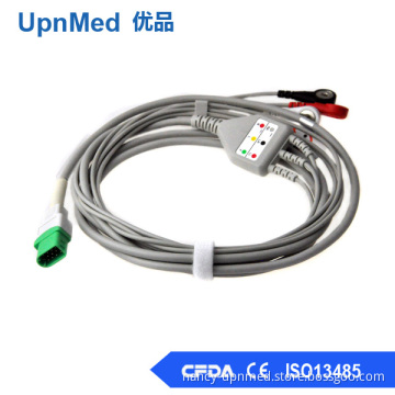 Datascope Passport V12 ECG Cable with leadwires,snap